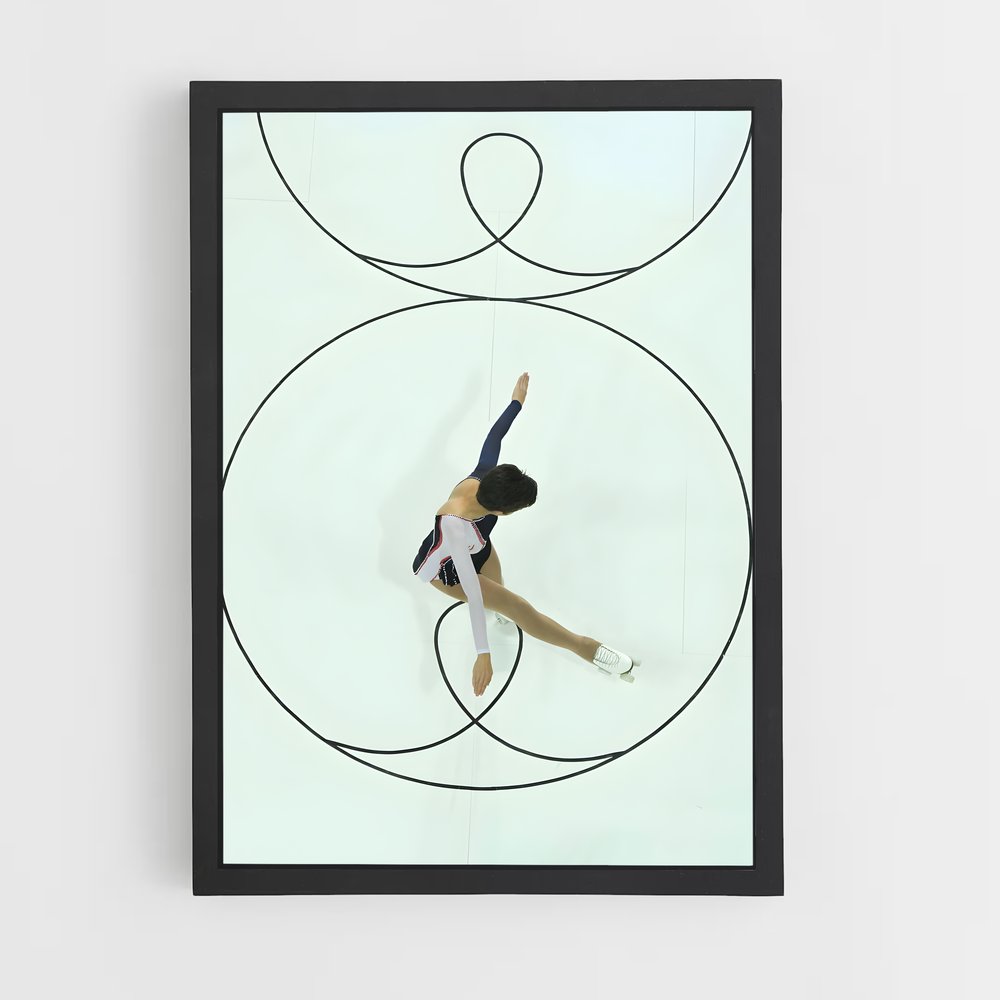 Poster Équilibre Artistique – affiche Roller (vue 2)